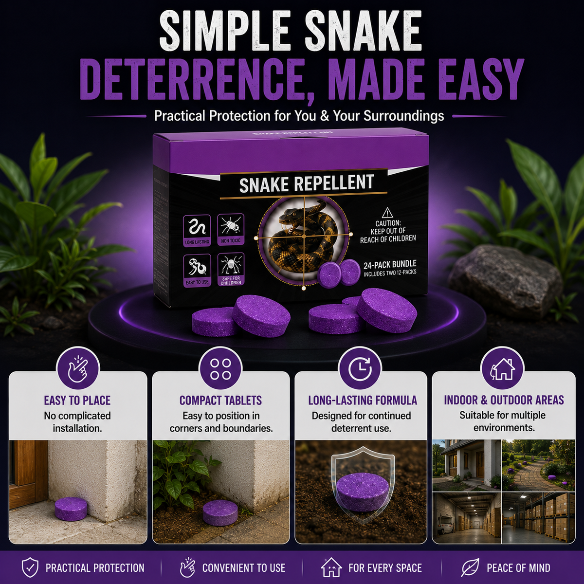 SNAKEGUARD™ — Snake Repellent Tablets  | Buy 1 Get 1 Free